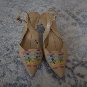 Tan Pointy Toe’d Heels